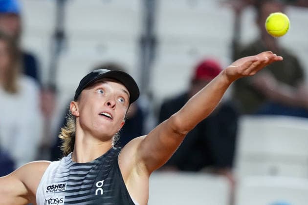 Iga Swiatek of Poland during the match against Naomi Osaka of Japan at the Internazionali BNL d Italia 2026 tennis tournament at Foro Italico in Rome (Italy) on May, 11, 2026. AntoniettaxBaldassarre