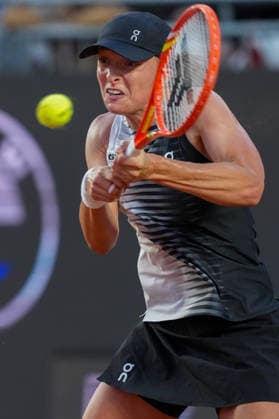 Iga Swiatek of Poland during the match against Naomi Osaka of Japan at the Internazionali BNL d Italia 2026 tennis tournament at Foro Italico in Rome (Italy) on May, 11, 2026. AntoniettaxBaldassarre