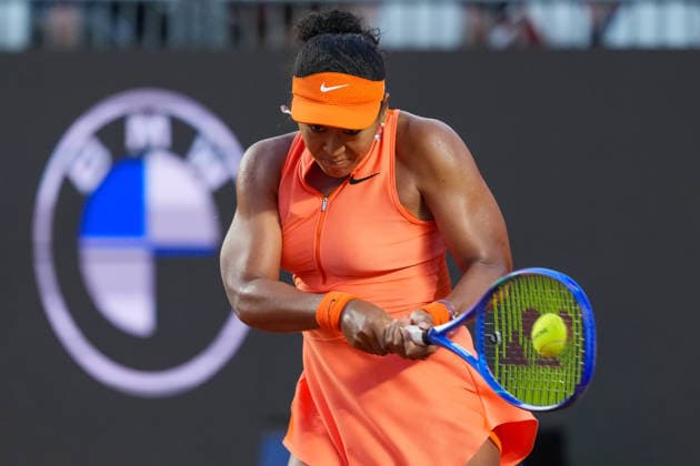 Naomi Osaka of Japan during the match against Iga Swiatek of Poland at the Internazionali BNL d Italia 2026 tennis tournament at Foro Italico in Rome (Italy) on May, 11, 2026. AntoniettaxBaldassarre