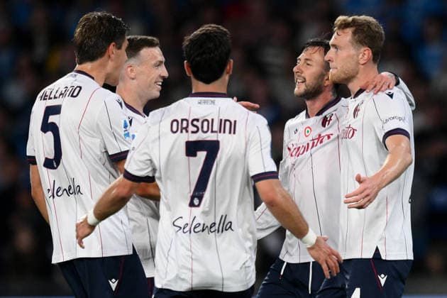 Ni Napoli 11 05 2026 - campionato di calcio serie A Napoli-Bologna foto Nicola Ianuale Image nella foto: esultanza gol Federico Bernardeschi 