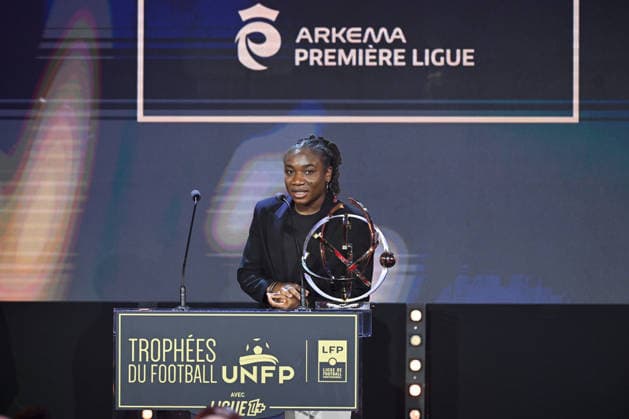 Trophee UNFP 2026 Melchie DUMORNAY during the 2026 UNFP Trophy ceremony at Palais Brongniart on May 11, 2026 in Paris, France. Paris France  Copyright: xFEPx 776493480