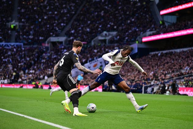 Tottenham Hotspur v Leeds United, Premier League Tottenham Hotspur forward Mathys Tel (11) and Leeds United defender Joe Rodon (6) during the Premier League match between Tottenham Hotspur and Leeds United at Tottenham Hotspur Stadium, London, UK, on 11 May 2026. London Tottenham Hotspur Stadium London UK Editorial use only DataCo restrictions apply See www.football-dataco.com , Copyright: xPaulxBockingx PSI-24237-0022