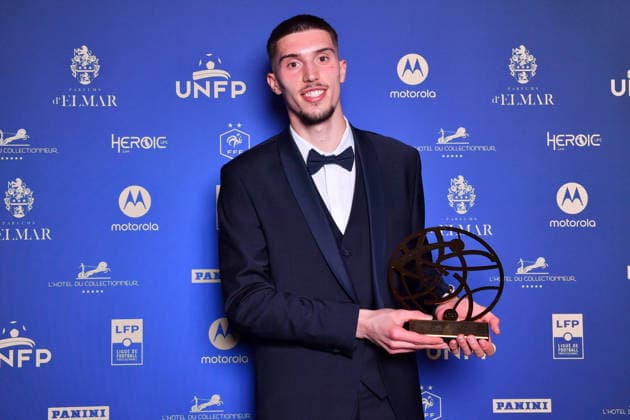 Trophee UNFP 2026 40 Robin RISSER (rcl) during the 2026 UNFP Trophy ceremony at Palais Brongniart on May 11, 2026 in Paris, France. Paris France  Copyright: xFEPx 776493480