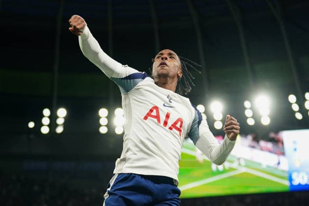 Tottenham Hotspur v Leeds United, Premier League Mathys Tel of Tottenham Hotspur celebrating his goal to make it 1-0 during the Tottenham Hotspur v Leeds United Premier League match at the Tottenham Hotspur Stadium, London, England on 11 May 2026 Credit: Dylan Hepworth Every Second Media Editorial use only. All images are copyright Every Second Media Limited. No images may be reproduced without prior permission. All rights reserved. Premier League and Football League images are subject to licensing agreements with Football DataCo Limited. see https: www.football-dataco.com Copyright: xIMAGO EveryxSecondxMediax ESM-1988-0039 DylanxHepworthx xEveryxSecondxMediax