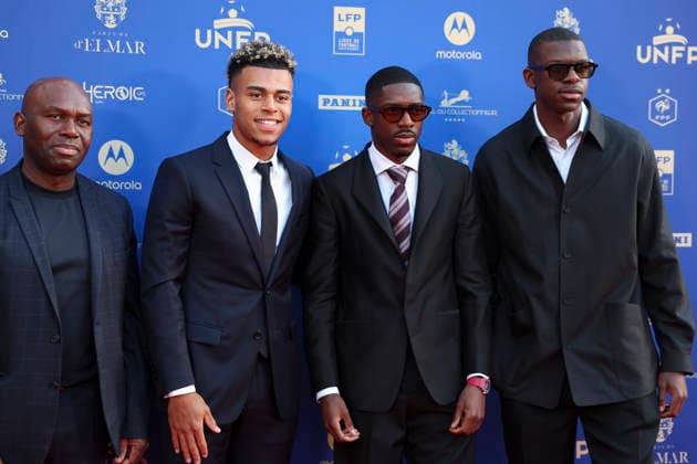 FOOTBALL : 34e edition des Trophees UNFP - Paris - 11 05 2026 Desire Doue (PSG) - Ousmane Dembele (PSG) ParisFrance  Copyright: xMichaelxBaucherx