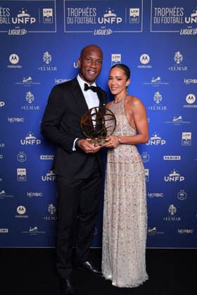Trophee UNFP 2026 Gabrielle LEMAIRE - Didier DROGBA during the 2026 UNFP Trophy ceremony at Palais Brongniart on May 11, 2026 in Paris, France. Paris France  Copyright: xFEPx 776493480