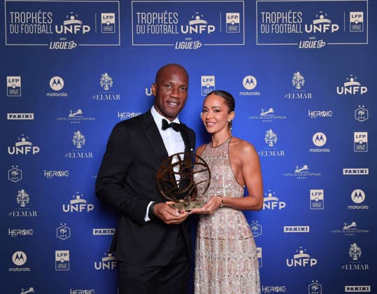 Trophee UNFP 2026 Gabrielle LEMAIRE - Didier DROGBA during the 2026 UNFP Trophy ceremony at Palais Brongniart on May 11, 2026 in Paris, France. Paris France  Copyright: xFEPx 776493480