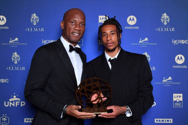 Trophee UNFP 2026 Didier DROGBA - Michael OLISE during the 2026 UNFP Trophy ceremony at Palais Brongniart on May 11, 2026 in Paris, France. Paris France  Copyright: xFEPx 776493480