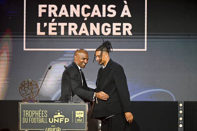 Trophee UNFP 2026 Florent MALOUDA - Michael OLISE during the 2026 UNFP Trophy ceremony at Palais Brongniart on May 11, 2026 in Paris, France. Paris France  Copyright: xFEPx 776493480