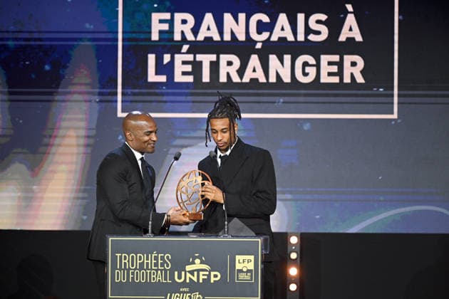 Trophee UNFP 2026 Florent MALOUDA - Michael OLISE during the 2026 UNFP Trophy ceremony at Palais Brongniart on May 11, 2026 in Paris, France. Paris France  Copyright: xFEPx 776493480