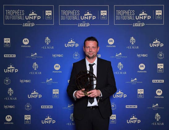Trophee UNFP 2026 Stephane DUMONT (Entraineur Troyes ESTAC) during the 2026 UNFP Trophy ceremony at Palais Brongniart on May 11, 2026 in Paris, France. Paris France  Copyright: xFEPx 776493480