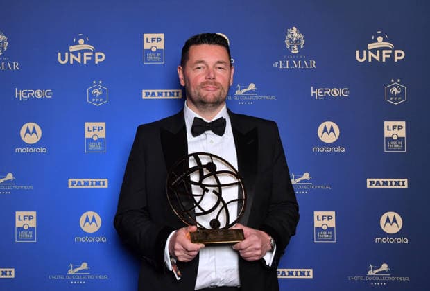 Trophee UNFP 2026 Pierre SAGE (Entraineur Lens RCL) during the 2026 UNFP Trophy ceremony at Palais Brongniart on May 11, 2026 in Paris, France. Paris France  Copyright: xFEPx 776493480