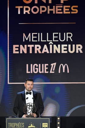 Trophee UNFP 2026 Pierre SAGE (Entraineur Lens RCL) during the 2026 UNFP Trophy ceremony at Palais Brongniart on May 11, 2026 in Paris, France. Paris France  Copyright: xFEPx 776493480