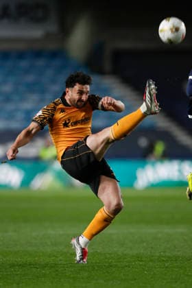 Millwall v Hull City Sky Bet Championship Lewis Coyle of Hull City during the Sky Bet Championship Play-Off Semi-Final Second Leg match at The Den, London 11 05 2026 UK Newspapers OUT Copyright: xPaulxChestertonx FIL-23419-0283