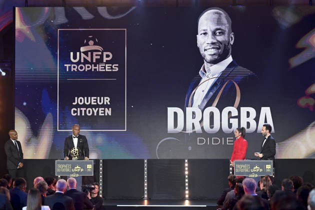 Trophee UNFP 2026 Didier DROGBA during the 2026 UNFP Trophy ceremony at Palais Brongniart on May 11, 2026 in Paris, France. Paris France  Copyright: xFEPx 776493480