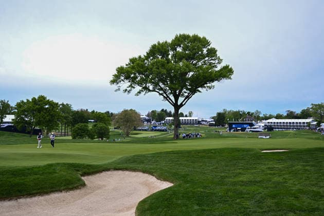 NEWTON SQUARE, PA - MAY 11: A general view of the golf course is shown during the 2026 PGA, Golf Herren Championship on May 11th, 2026 at Aronimink Golf Club in Newtown Square, PA. (Photo by Terence Lewis Icon Sportswire) GOLF: MAY 11 PGA PGA Championship EDITORIAL USE ONLY Icon260511042