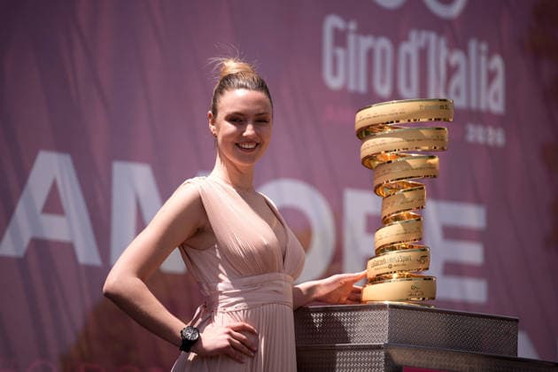 The trophy (trofeo senza fine) during Stage 4 of the Giro d™Italia, from Catanzaro to Cosenza, Italy, Tuesday, May 12, 2026.  Copyright: xMarcoxAlpozzi LaPressex