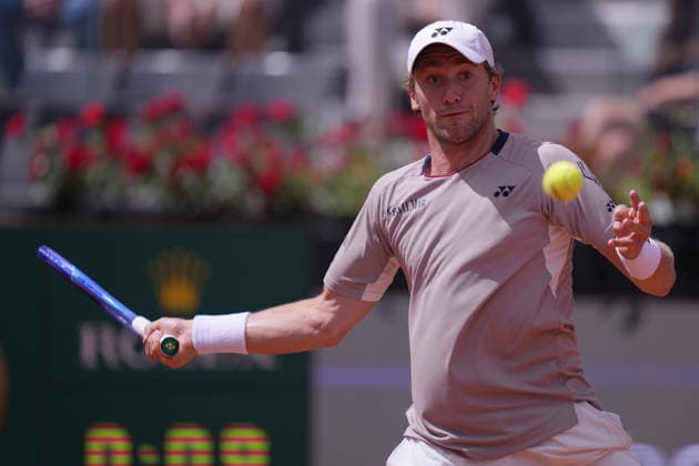 Casper Ruud (NOR during the match between Lorenzo Musetti (ITA) vs Casper Ruud (NOR) at the Italian Open in Rome, Tuesday, May 12, 2026. (Alfredo Falcone LaPresse)  Copyright: xAlfredoxFalcone LaPressex