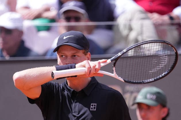 Jannik Sinner during the match between Jannik Sinner (ITA) vs Andrea Pellegrino (ITA) at the Italian Open in Rome, Tuesday, May 12, 2026. (Alfredo Falcone LaPresse)  Copyright: xAlfredoxFalcone LaPressex