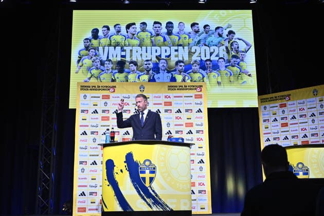 STOCKHOLM, SWEDEN 20260512 national team, Nationalteam captain Graham Potter presents Sweden s squad for the World Cup at a press conference, PK, Pressekonferenz at Posthuset on Tuesday. STOCKHOLM SWEDEN x10430x