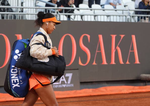 May 12, 2026, Rome, Lazio, Italy: NAOMI OSAKA of Japan before the match against I. Swiatek of Poland in the fourth round of tennis tournament WTA, Tennis Damen 1000 Internazionali BNL DÃ¢â‚¬â ¢Italia, Rome, Italy. Osaka lost 2:6, 1:6. Rome Italy - ZUMAc278 20260512_zsp_c278_032 Copyright: xMarcinxCholewinskix