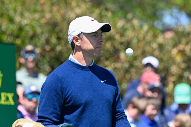 NEWTON SQUARE, PA - MAY 12: Rory McIlroy of Northern Ireland looks on during the 2026 PGA, Golf Herren Championship on May 12th, 2026 at Aronimink Golf Club in Newtown Square, PA.(Photo by Terence Lewis Icon Sportswire) GOLF: MAY 12 PGA PGA Championship EDITORIAL USE ONLY Icon260512014