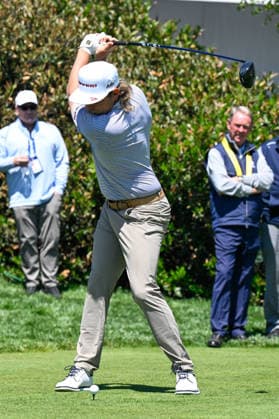 NEWTON SQUARE, PA - MAY 12: Cameron Smith of Australia tees off during the 2026 PGA, Golf Herren Championship on May 12th, 2026 at Aronimink Golf Club in Newtown Square, PA.(Photo by Terence Lewis Icon Sportswire) GOLF: MAY 12 PGA PGA Championship EDITORIAL USE ONLY Icon260512049