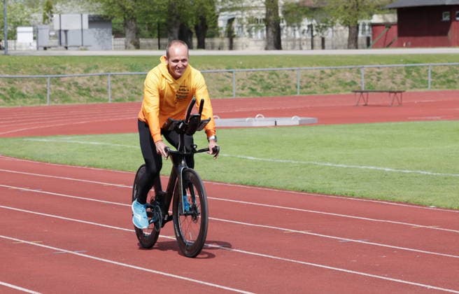 12.05.2026, Tartu, Ultra-endurance athlete Rait Ratasepp is preparing for an extraordinary cycling challenge starting on June 16, during which he will cover 5,000 kilometers in ten days through Europe s most mountainous regions, finishing the journey in Estonia by the shores of Lake Peipus. Photo Margus Ansu, Tartu Postimees Tartu Tartumaa Estonia 1MA12MAY26S10  Copyright: xMargusxAnsux Rait Ratasepp
