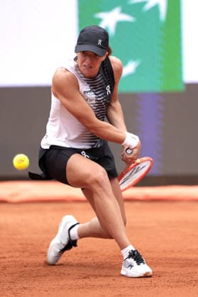Iga Swiatek of Poland during the match against Jessica Pegula of United States at the Internazionali BNL d Italia 2026 tennis tournament at Foro Italico in Rome (Italy) on May, 13, 2026. AntoniettaxBaldassarre
