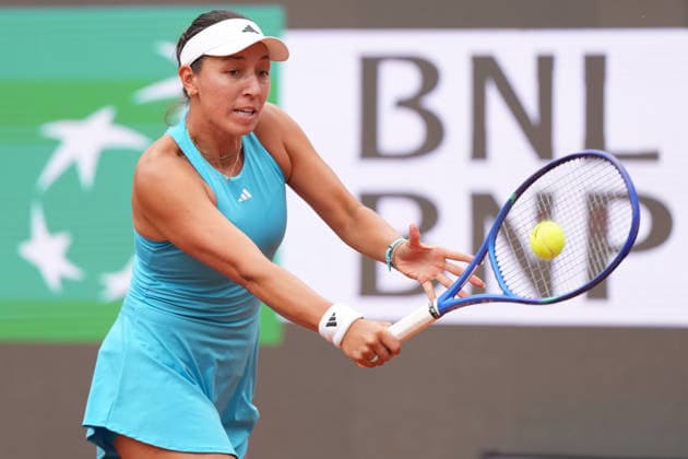 Jessica Pegula of United States during the match against Iga Swiatek of Poland at the Internazionali BNL d Italia 2026 tennis tournament at Foro Italico in Rome (Italy) on May, 13, 2026. AntoniettaxBaldassarre