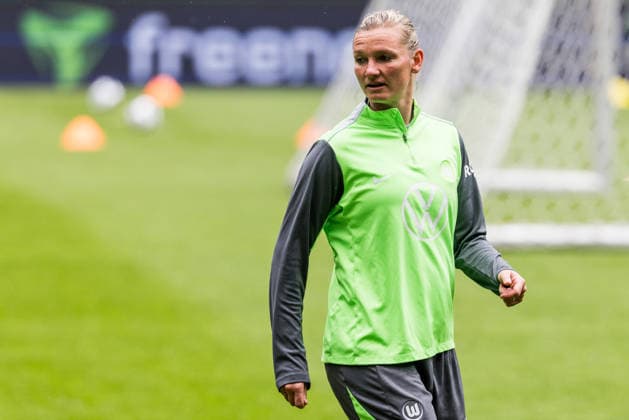 Abschlusstraining VfL Wolfsburg; 13.05.2026 Alexandra Popp (VfL Wolfsburg, 11) DFB-Pokal 46. Finale der Frauen, VfL Wolfsburg - FC Bayern München, Abschlusstraining VfL Wolfsburg, Köln, RheinEnergiestadion am 13.05.2026 Copyright: xBEAUTIFULxSPORTS Wunderlx