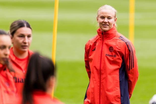 Abschlusstraining FC Bayern München; 13.05.2026 Pernille Harder (FC Bayern München, 21) DFB-Pokal 46. Finale der Frauen, VfL Wolfsburg - FC Bayern München, Abschlusstraining FC Bayern München, Köln, RheinEnergiestadion am 13.05.2026 Copyright: xBEAUTIFULxSPORTS Wunderlx