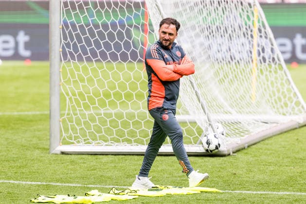 Abschlusstraining FC Bayern München; 13.05.2026 Jose Barcala (FC Bayern München, Trainer) DFB-Pokal 46. Finale der Frauen, VfL Wolfsburg - FC Bayern München, Abschlusstraining FC Bayern München, Köln, RheinEnergiestadion am 13.05.2026 Copyright: xBEAUTIFULxSPORTS Wunderlx