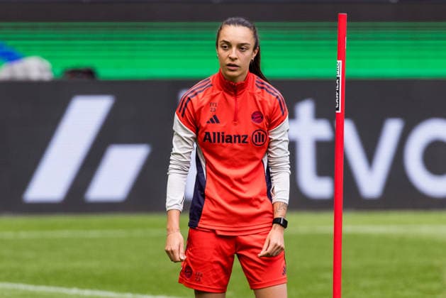 Abschlusstraining FC Bayern München; 13.05.2026 Natalia Padilla Bidas (FC Bayern München, 23) DFB-Pokal 46. Finale der Frauen, VfL Wolfsburg - FC Bayern München, Abschlusstraining FC Bayern München, Köln, RheinEnergiestadion am 13.05.2026 Copyright: xBEAUTIFULxSPORTS Wunderlx