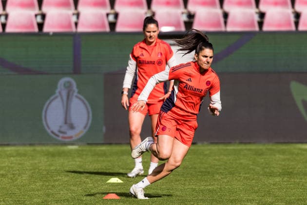 Abschlusstraining FC Bayern München; 13.05.2026 Jovana Damnjanovic (FC Bayern München, 9) trainiert individuell DFB-Pokal 46. Finale der Frauen, VfL Wolfsburg - FC Bayern München, Abschlusstraining FC Bayern München, Köln, RheinEnergiestadion am 13.05.2026 Copyright: xBEAUTIFULxSPORTS Wunderlx