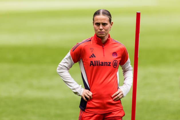 Abschlusstraining FC Bayern München; 13.05.2026 Klara Bühl (FC Bayern München, 17) DFB-Pokal 46. Finale der Frauen, VfL Wolfsburg - FC Bayern München, Abschlusstraining FC Bayern München, Köln, RheinEnergiestadion am 13.05.2026 Copyright: xBEAUTIFULxSPORTS Wunderlx