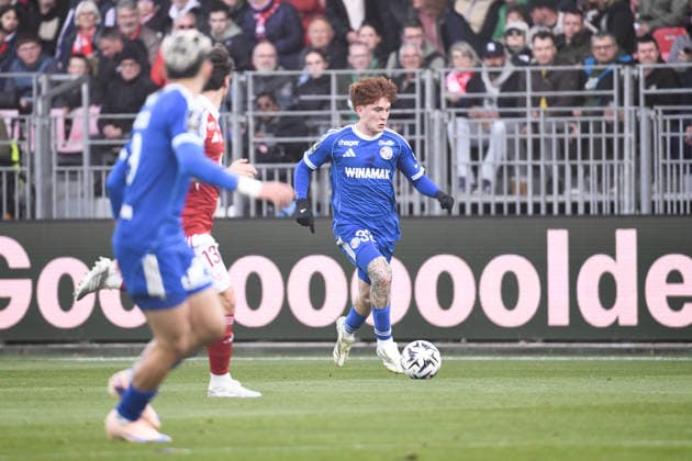 Stade Brestois 29 v RC Strasbourg Alsace - Ligue 1 McDonald s 2025 2026 32 Valentin BARCO (rcsa) during the Ligue 1 McDonald s match between Brest and Strasbourg at Stade Francis Le Ble on May 13, 2026 in Brest, France. Brest France  Copyright: xEwenxGavetx 776496228