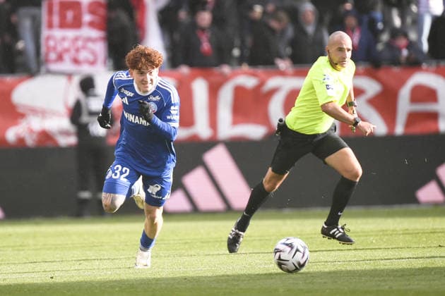 Stade Brestois 29 v RC Strasbourg Alsace - Ligue 1 McDonald s 2025 2026 32 Valentin BARCO (rcsa) during the Ligue 1 McDonald s match between Brest and Strasbourg at Stade Francis Le Ble on May 13, 2026 in Brest, France. Brest France  Copyright: xEwenxGavetx 776496228