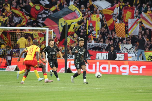 FOOTBALL : RC Lens vs Paris Saint-Germain - Ligue 1 J29 - 13 05 2026 DÃ sirÃ DOUE (PSG) lors du match RC Lens vs Paris Saint-Germain, Ligue 1 J29, stade Bollaert-Delelis, le 13 mai 2026 - photo Laurent Sanson PsnewZ  Copyright: xLaurentxSANSONx xPsnewZx