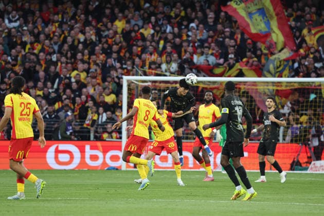 FOOTBALL : RC Lens vs Paris Saint-Germain - Ligue 1 J29 - 13 05 2026 Dro FERNANDEZ (PSG) lors du match RC Lens vs Paris Saint-Germain, Ligue 1 J29, stade Bollaert-Delelis, le 13 mai 2026 - photo Laurent Sanson PsnewZ  Copyright: xLaurentxSANSONx xPsnewZx