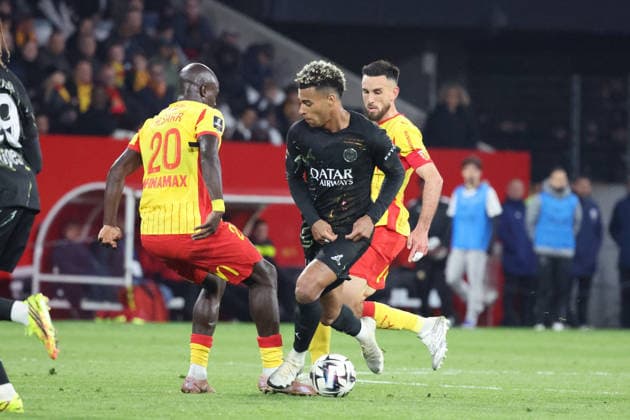 FOOTBALL : RC Lens vs Paris Saint-Germain - Ligue 1 J29 - 13 05 2026 DÃ sirÃ DOUE (PSG) lors du match RC Lens vs Paris Saint-Germain, Ligue 1 J29, stade Bollaert-Delelis, le 13 mai 2026 - photo Laurent Sanson PsnewZ  Copyright: xLaurentxSANSONx xPsnewZx