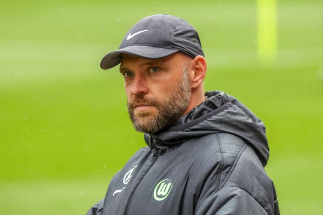 13.05.2026, xgrfx, Fussball DFB Pokal Finale, VfL Wolfsburg - Pressekonferenz und Abschlusstraining v.l. Stephan Lerch (VfL Wolfsburg) (DFL DFB REGULATIONS PROHIBIT ANY USE OF PHOTOGRAPHS as IMAGE SEQUENCES and or QUASI-VIDEO) Köln