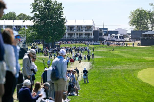 NEWTON SQUARE, PA - MAY 12: A general view of Aronimink Golf Club is shown during the 2026 PGA, Golf Herren Championship on May 12th, 2026 at Aronimink Golf Club in Newtown Square, PA.(Photo by Terence Lewis Icon Sportswire) GOLF: MAY 12 PGA PGA Championship EDITORIAL USE ONLY Icon260512114