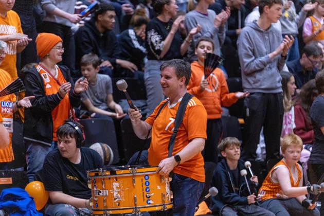 Tolles Publikum in Ulm. OrangeAcademy Ulm vs ETB Miners Essen , Basketball,Barmer Basketball 2. Bundesliga ProB, Play-Offs Finale, Saison 2025 2026, 13.05.2026, OrangeAcademy Ulm vs ETB Miners Essen , Basketball,Barmer Basketball 2. Bundesliga ProB, Play-Offs Finale, Saison 2025 2026, 13.05.2026 Neu-Ulm Copyright: xEibner-Pressefoto DavidexDixGiovx EP_DGI