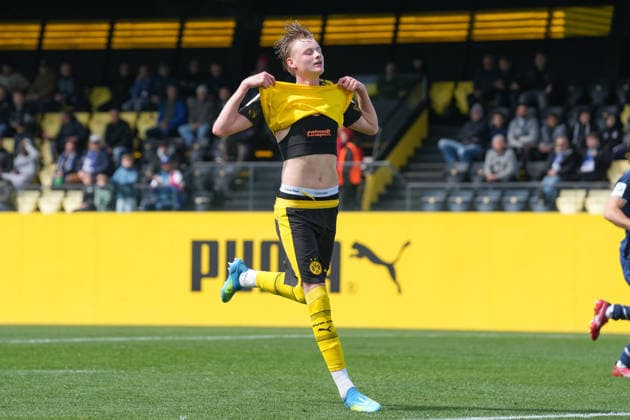 Donnerstag, 14.05.2026 Saison 2025 2026 Finale U17, U 17 Westfalenpokal im BVB Fußballpark Hohenbuschei, Dortmund, Germany. BV Borussia Dortmund U17 - VfL Bochum U17. Mats Brauckmann (BVB)