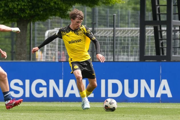 Donnerstag, 14.05.2026 Saison 2025 2026 Finale U17, U 17 Westfalenpokal im BVB Fußballpark Hohenbuschei, Dortmund, Germany. BV Borussia Dortmund U17 - VfL Bochum U17. Luis Alaze (BVB)