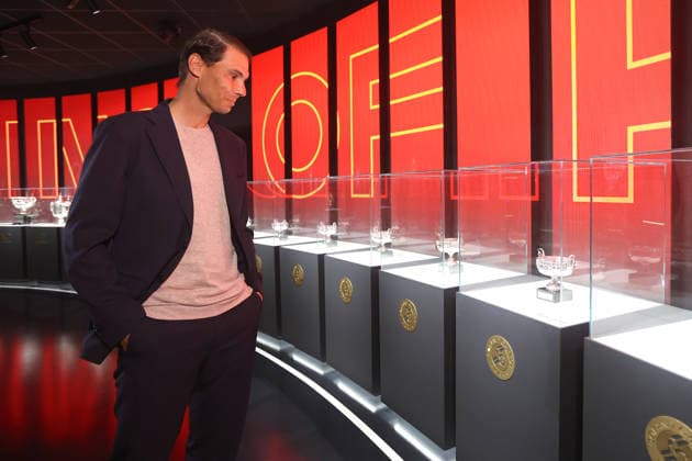 Rafa Nadal inaugura en Manacor las renovadas instalaciones de su museo interactivo El tenista Rafael Nadal, durante la presentación de la ampliación del Rafa Nadal Museum en su complejo deportivo de Manacor, a 14 de mayo de 2026, en Manacor, Baleares (Espana). El renovado espacio cultural triplica su superficie de exposición e incorpora las últimas tecnologías y simuladores interactivos, consolidándose como uno de los principales atractivos turísticos y deportivos de la isla de Mallorca. 14 MAYO 2026 Manacor, Baleares Manacor, Baleares Espana Copyright: xIsaacxBujx 7522731