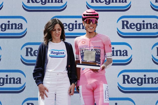 Portugal™s Afonso Oliveira Eulalio of Bahrain Victorious during Stage 6 of the Giro d™Italia, from Paestum to Naples, Italy, Thursday, May 14, 2026.  Copyright: xGianxMattiaxD Albertox xLaPressex