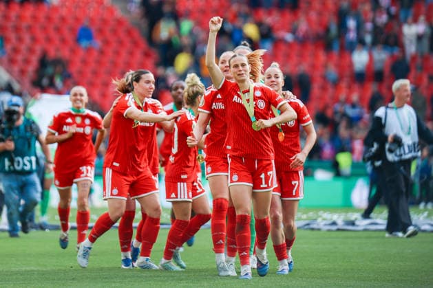 DFB-Pokal 46. Finale der Frauen, VfL Wolfsburg - FC Bayern München, 14.05.2026 Klara Bühl (FC Bayern München, 17) DFB-Pokal 46. Finale der Frauen, VfL Wolfsburg - FC Bayern München: Köln, RheinEnergieSTADION ;14.05.2025 Copyright: xBEAUTIFULxSPORTS Freisenx