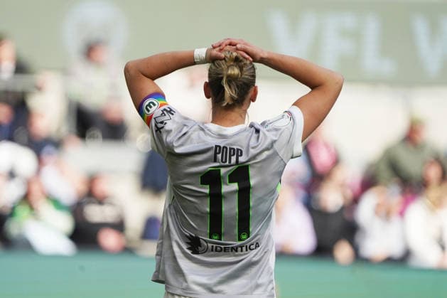 Frauen Fussball, DFB Pokal Saison 2025 2026, Frauen DFB Pokal finale 1. VfL Wolfsburg vs FC Bayern München, 14.05.2026, Rheinenergiestadion Köln Alexandra Popp VfL Wolfsburg Aktion Einzelbild